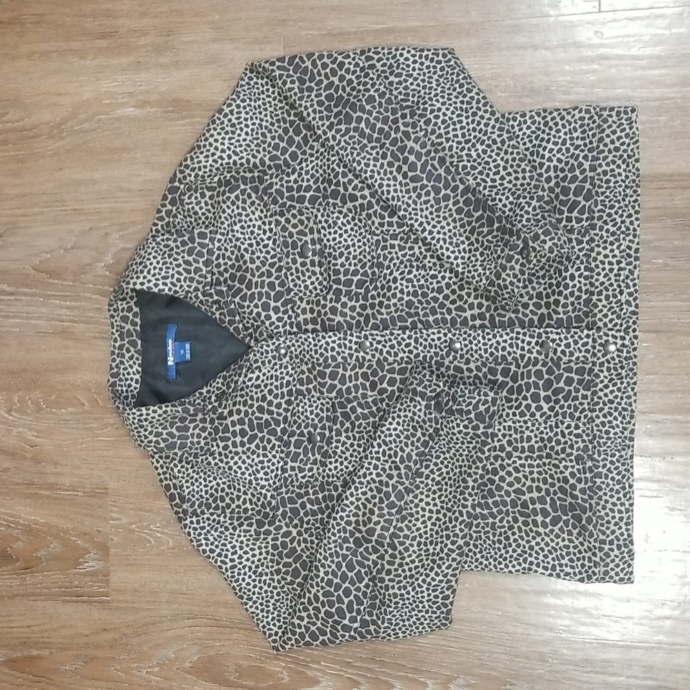 (12) Peter Nygard Sport Leopard Print Formal Office Workwear Business Casual